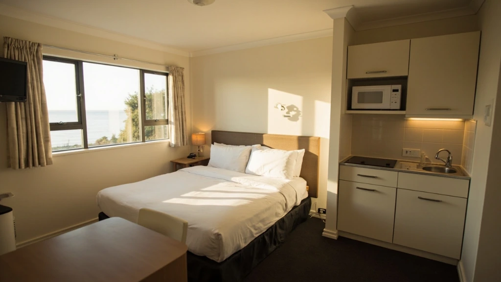 King or twin studio unit with kitchenette